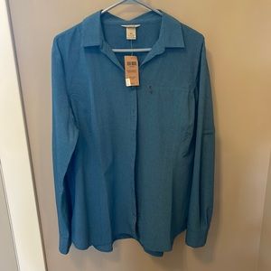 Duluth Trading Company X-Large Women Breezeshooter Shirt Button Front Breathable